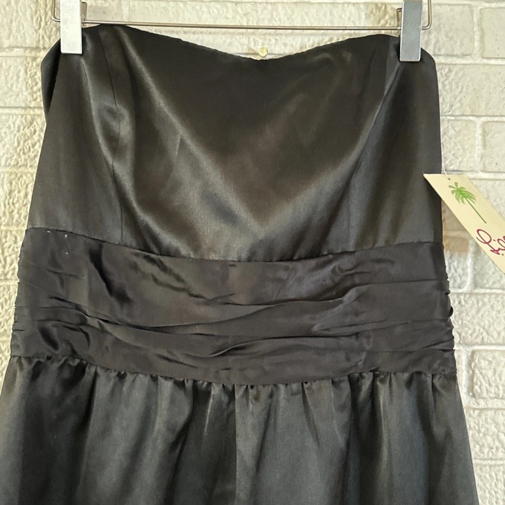 NWT LILLY PULITZER Black Strapless Dress SIZE 12 - Picture 5 of 10
